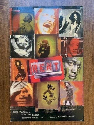 The Musical Broadway Cast Poster Window Card 14 X 22 "