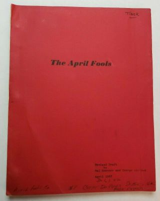 The April Fools / Hal Dresner 1968 Screenplay,  Jack Lemmon & Catherine Deneuve