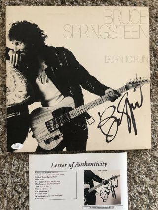 Bruce Springsteen Signed Born To Run Album Vinyl Jsa Loa The Boss Legend Rare