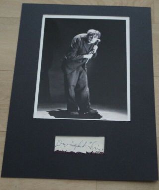 Dwight Frye / Colin Clive Signed Autographed Album Page Frankenstein