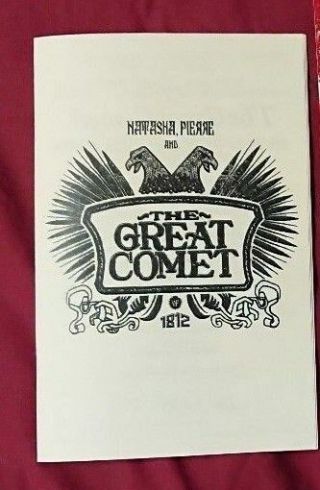 Natasha Pierre And The Great Comet Of 1812 Off Broadway Program Playbill Kazino