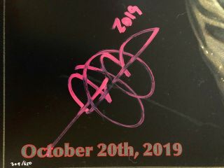 TOOL LA Staples Center 10/20/19 Autographed Poster Only 50 signed VERY RARE 7