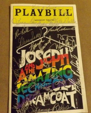 Joseph And The Technicolor Dreamcoat Playbill Nov 1993 Signed By 22