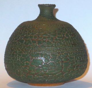 Mid Century Modern Doyle Lane Studio Pottery Weed Pot w/Interesting Glaze 2