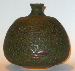 Mid Century Modern Doyle Lane Studio Pottery Weed Pot w/Interesting Glaze 3