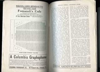 CHICAGO WEEKLY AMUSEMENT GUIDE May 27 1906 Williams Walker 1st Black Superstars 8