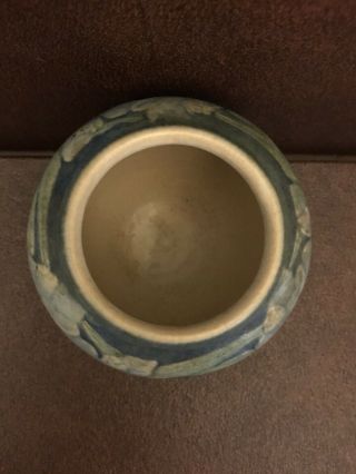 Antique C1913 - 15 Joseph Meyer Newcomb College Vase Matte Blue Green Art & Craft 11