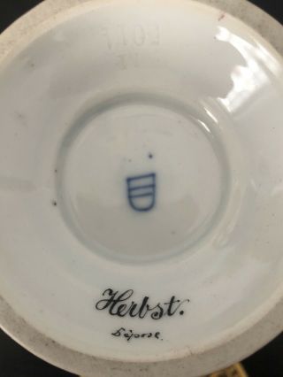 Antique Royal Vienna Porcelain Urn/vase Signed 19c 10