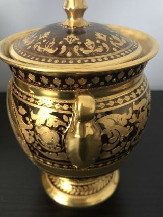 Antique Royal Vienna Porcelain Urn/vase Signed 19c 11