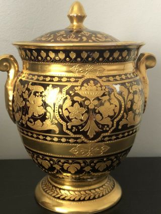 Antique Royal Vienna Porcelain Urn/vase Signed 19c 6