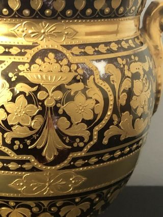 Antique Royal Vienna Porcelain Urn/vase Signed 19c 7