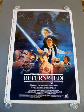 Return Of The Jedi (1983) Movie Poster Style B - Uncut/proof - Rolled