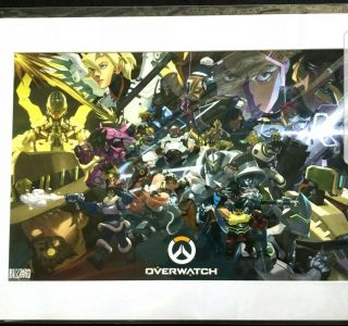Blizzard Overwatch Anniversary Art Limited Edition Matted Print W Nesskain