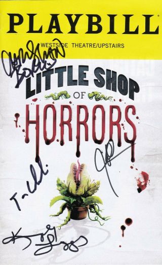 " Little Shop Of Horrors " - Signed Playbill - Signed By Jonathan Groff