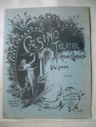 A Dangerous Maid Playbill Madge Lessing / William Norris / Margaret Mcdonald1898