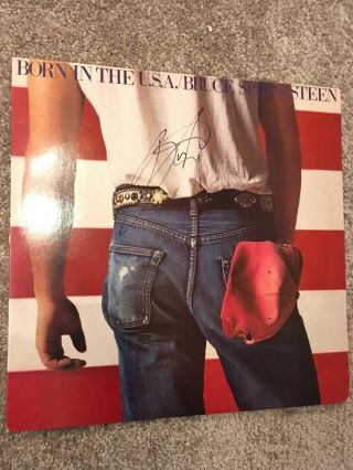 Bruce Springsteen Signed Born In The Usa Vinyl Record Jsa Autographed