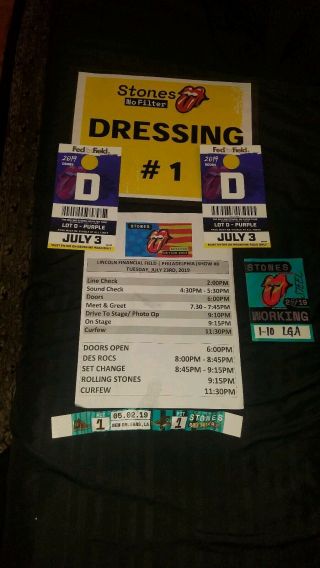 Rolling stones No Filter tour embroidered crew jacket 2XL and ultimate package 3