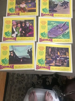 Vintage 1966 Batman Movie Lobby Cards (1 - 8) Rare Complete Set 11