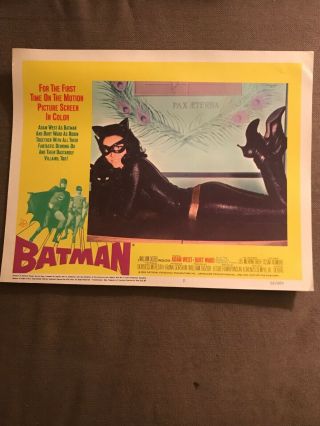 Vintage 1966 Batman Movie Lobby Cards (1 - 8) Rare Complete Set 3