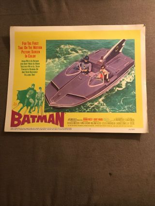 Vintage 1966 Batman Movie Lobby Cards (1 - 8) Rare Complete Set 4