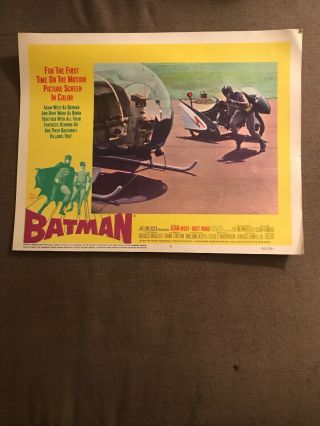 Vintage 1966 Batman Movie Lobby Cards (1 - 8) Rare Complete Set 6