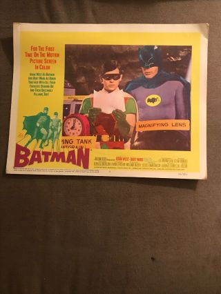 Vintage 1966 Batman Movie Lobby Cards (1 - 8) Rare Complete Set 7