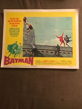 Vintage 1966 Batman Movie Lobby Cards (1 - 8) Rare Complete Set 8