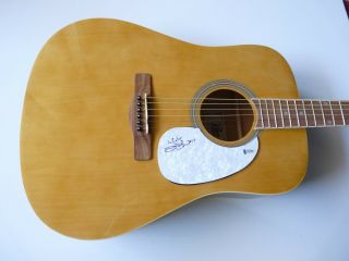 Jamey Johnson In Color Signed Autographed Acoustic Guitar Bas Beckett Certified