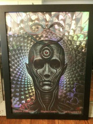 La Tool Concert Poster Signed By The Band Staples Center 10/21 2019 Chet Zar