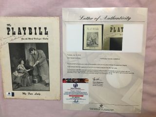 Julie Andrews Signed My Fair Lady Playbill Ga Loa Authentic