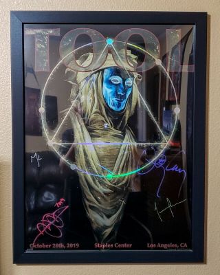 Limited Edition Signed Tool Poster Staples Center 10/20 2019 Unframed