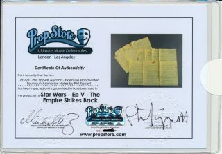 Empire Strikes Back Taun Taun Stop Motion Animation Notes Phil Tippett 29 pages 4