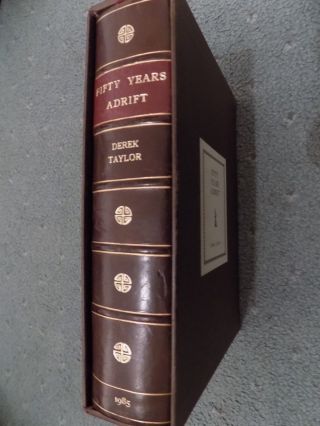 Fifty Years Adrift Derek Taylor Ultra - Rare Unnumbered Genesis Publications Book