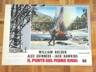 William Holden Alec Guinness Bridge On River Kwai 1957 Columbia Double Busta Set