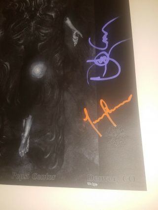 Tool signed autographed poster pepsi center October 15th 3