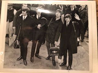 Vintage Photo - Beatles Autograph - Authentic - Signed by Paul,  John,  George and Ringo 3