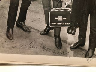 Vintage Photo - Beatles Autograph - Authentic - Signed by Paul,  John,  George and Ringo 5