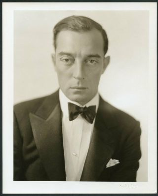 Buster Keaton Vintage 1930s George Hurrell Stamp Mgm Portrait Dwt Photo