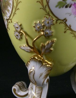 Rare Meissen footed ' Yellow Egg ' with removable lid.  Late 19th Century. 6
