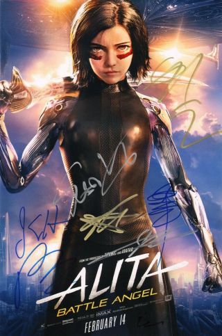 Alita: Battle Angel Cast X8 Authentic Hand - Signed " Yukito Kishi " 11x17 Photo