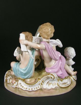 Meissen Model 2462 - ' Allegories of a Sculptor and Painter '.  Late 19th Century. 3