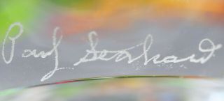 DELIGHTFUL Paul STANKARD Vibrant WILD FLOWER BOUQUET Art GLASS Paperweight 5