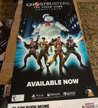 Ghostbusters The Video Game Display Poster 48x24 Foldable Poster