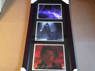 Hayden Christensen Ian Mcdiarmid Autographed Signed Framed Star Wars Photo