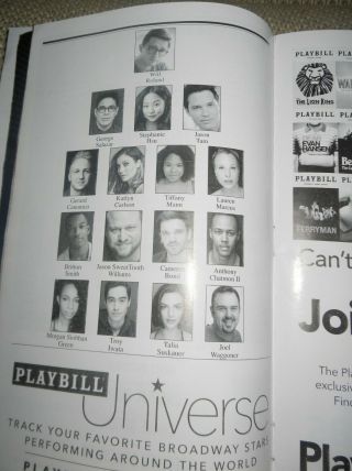 BE MORE CHILL THE BROADWAY MUSICAL OPENING NIGHT JOE ICONIS CAST SIGNED PLAYBILL 4