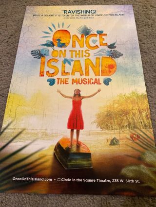 Once On This Island Broadway Revival Htf Window Card Poster