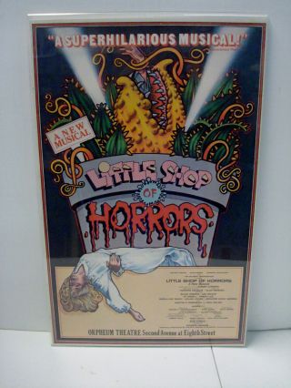 Little Shop Of Horrors Orpheum Theater Poster Window Card 1982