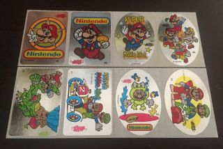 Vtg 1990 Mello Smello Nintendo Mario Bros.  Complete Set Stickers Rare