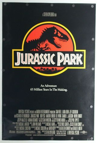 Jurassic Park 1993 Double Sided Movie Poster 27 " X 40 "