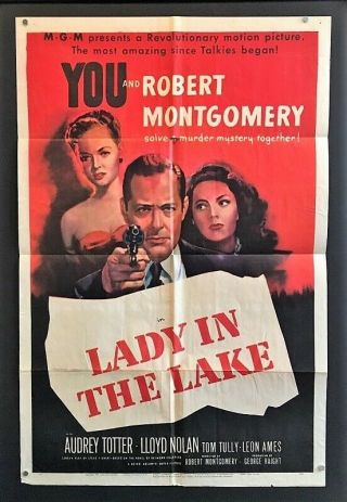 Lady In The Lake Movie Poster 1947 Montgomery Hollywood Posters